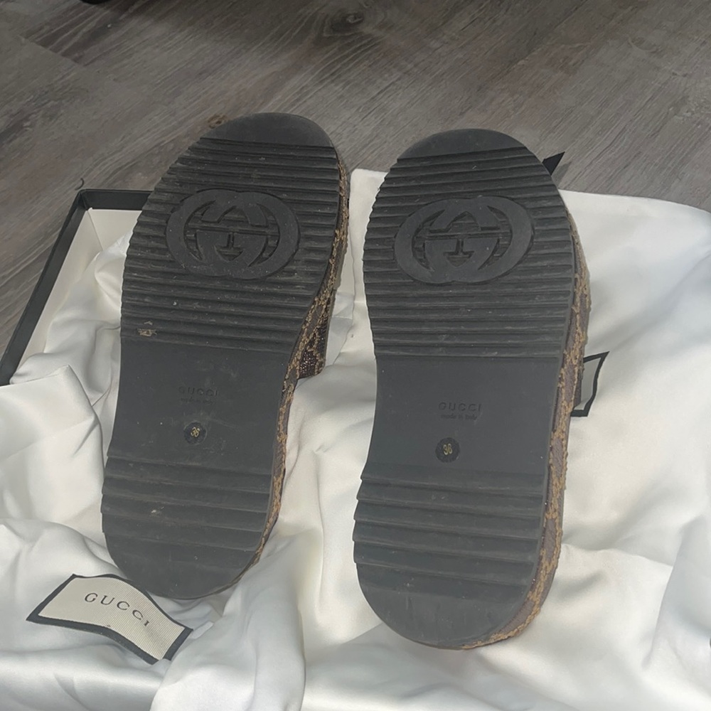 Gucci Women platform slides
